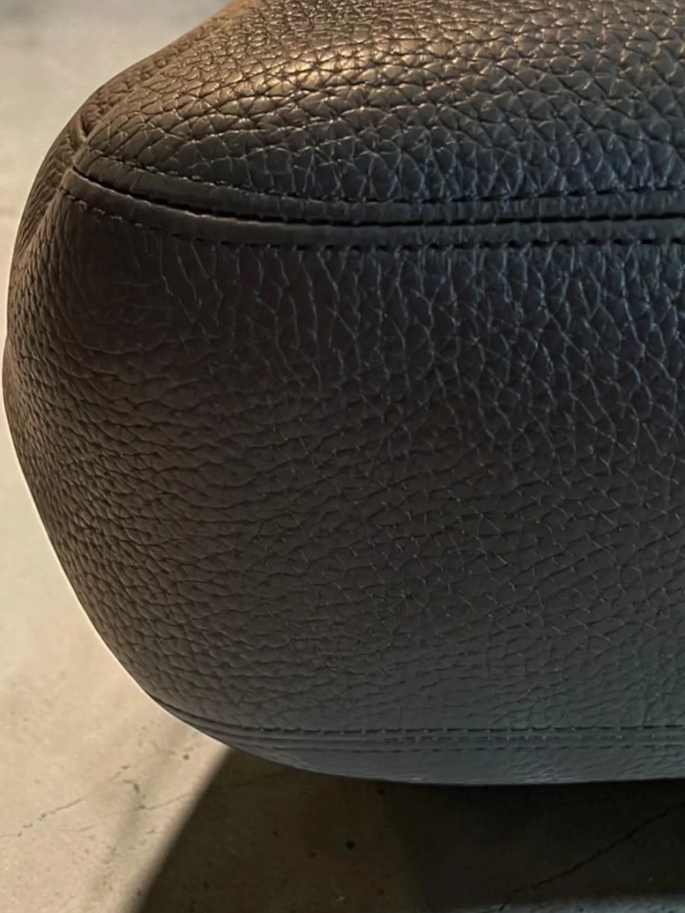 Brighton Black Pebbled Leather Hobo bag with braided leather straps 13.5x9